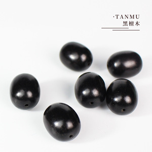 ลูกปัดไม้มะเกลือรูปไข่ขนาด 15x19 มม. ขัดเงา สำหรับทำสร้อยข้อมือ DIY เครื่องประดับพุทธศาสนา ผลิตที่หางโจว - Product Image 3
