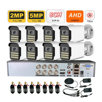 Kit de caméra de sécurité TSEye 8CH 5MP Full HD AHD DVR XVR avec vision à distance, système de surveillance extérieur étanche IP66 pour la maison