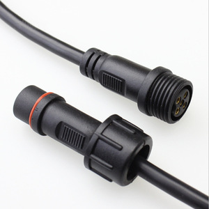 M12 Nylon PA66 <b>Waterproof</b> Connector <b>Cable</b> Male Female Industrial AC DC Line To Line 2 Core 3 4 5 6 7 Pin High Frequency - Product Image 2