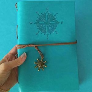 Personalized A7 <b>Notebooks</b> Pu Leather Vintage Kraft Paper <b>Blank</b> <b>Notebook</b> - Product Image 6