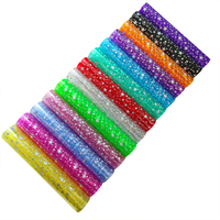0,35mm PVC Glitter Foiled Dot Laser effekt Star Shiny Film für Buch umschlag Verschiedene Sofa Bag Garment Football Decorative