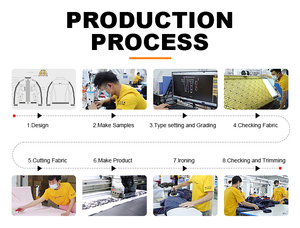 TOPSHOW Jean cargo vintage en denim coupe large super ample délavé moyen couleur unie avec double genouillère cloutée personnalisée - Product Image 6