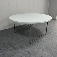 Mehrzweck-Klapptisch aus HDPE-Kunststoff, leicht zu reinigen, tragbar und stilvoll, für Garten, Terrasse und kleine Räume