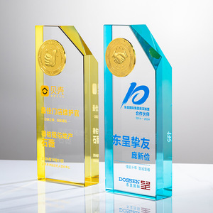 Crystal <b>Trophies</b> Uv Printed Laser <b>Engraved</b> Durable Conference Awards Business Gifts - Product Image 5
