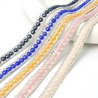 Bandes de strass en résine auto-adhésives pour embellissements DIY, autocollants décoratifs à paillettes, perles intercalaires