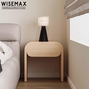 WISEMAX Japandi muebles <span class=keywords><strong>de</strong></span> dormitorio madera maciza forma arqueada negro <span class=keywords><strong>flotante</strong></span> <span class=keywords><strong>mesita</strong></span> <span class=keywords><strong>de</strong></span> <span class=keywords><strong>noche</strong></span> almacenamiento <span class=keywords><strong>mesita</strong></span> <span class=keywords><strong>de</strong></span> <span class=keywords><strong>noche</strong></span> con cajón para el hogar - Product Image 1