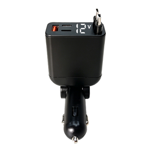Cargador de coche personalizado para teléfono, rápido, 100W PD GaN, 12V, con toma de encendedor, USB-C, 3 puertos - Product Image 1