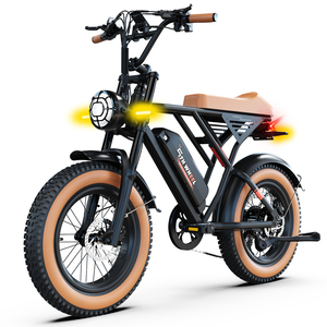 Vélo électrique 5TH WHEEL Knight pour adultes, moteur 1500W, vitesse 28MPH, autonomie 55 miles, pneus larges 20 pouces, suspension intégrale, moteur à moyeu avant - Product Image 1