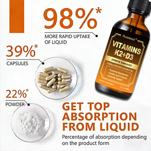 Rosebest Integratore Liquido di Vitamina D3 K2 10000 UI MK7 con Olio di Cocco, Formula Personalizzata a Rapido Assorbimento - Product Image 6