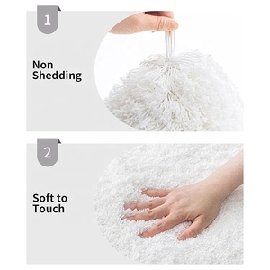 סיטונאי שטיחים חדר רחצה ללא להחליק לבן מחצלת אמבט מכונת כביסה רחיצה מותרות - Product Image 4