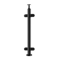 Colonne de balustrade extérieure en acier inoxydable pour escalier, porche et garde-corps en verre