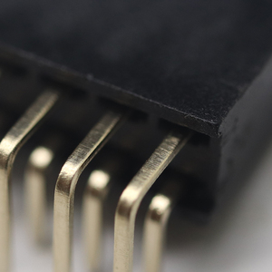 2.54mm Hauteur 8.5mm positions 02-40 broches prise PCB Y fin femelle en-tête double rangée connecteur électronique à angle droit pour carte pcb