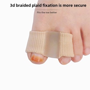 Orthèse à double trou Séparateur d'orteils en fibre <span class=keywords><strong>souple</strong></span> Hommes Femmes Correction des gros os du pied Chevauchement Valgus <span class=keywords><strong>Pouce</strong></span> - Product Image 4