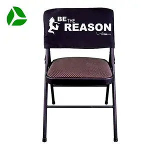 Custom Designs Party Stretch Dining Banquet Seat Chair Back Cover Wedding Sublimation Printed Logo Spandex Back Chair Covers