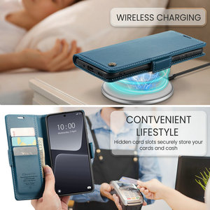 Caseme กระเป๋าใส่บัตรหนังสำหรับ <span class=keywords><strong>OPPO</strong></span> A98 <span class=keywords><strong>5G</strong></span>, กระเป๋าโทรศัพท์มือถือสปอตไลท์ฝากระเป๋าเงินเคสสำหรับ <span class=keywords><strong>OPPO</strong></span> A98 - Product Image 4