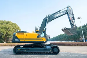 Excavatrice sur chenilles HX305L de marque réputée, équipement de construction robuste jaune - Product Image 4