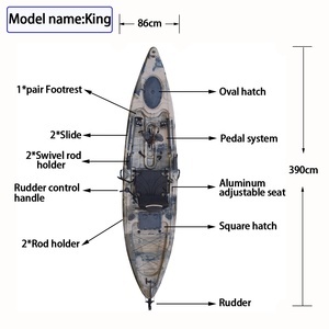 <span class=keywords><strong>Kayak</strong></span> de Pesca con <span class=keywords><strong>Pedales</strong></span> de 13 Pies, Asiento Individual, Sistema de <span class=keywords><strong>Pedales</strong></span>, Precios Económicos - Product Image 3