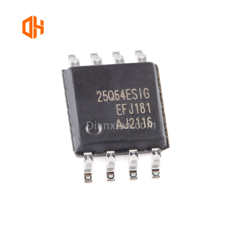 10x Chip Memoria GD25Q64CSIG 64 Mbit SPI FLASH - Package SOP-8 - Nuovi
