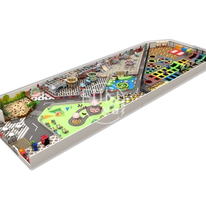 Tema di Design gratuito per bambini attrezzature da parco giochi al coperto per bambini di grandi dimensioni parco trampolino per bambini con piscina a sfera - Product Image 2