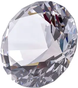 LONGWIN Dekorasi Pernikahan, 80Mm (3.1 Inci) Kristal Berlian Pemberat Kertas Perhiasan Tengah Meja Dekorasi Rumah Natal