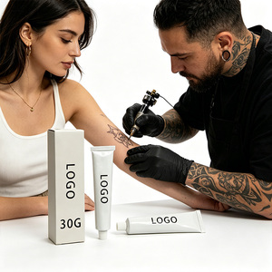 Bálsamo para Tatuajes de Fórmula Profesional Estándar, en Varios Tamaños y Pesos, Crema para el Cuidado de Tatuajes con Logotipo Personalizado para Labios y Cejas Permanentes - Product Image 2