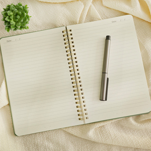 Элегантный кожаный блокнот со спиральным переплетом A5 с пользовательскими страницами и профессиональными бизнес-приложениями - Product Image 5