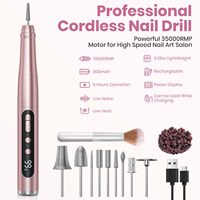 Vantrend Beauty - Perceuse à ongles électrique multi-scénarios haute vitesse, moteur haute performance, rechargeable par USB, portable en aluminium