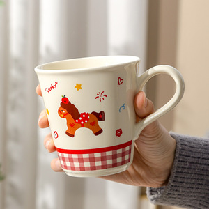 2026 Year of the Horse Ceramic Coffee Mug Cute Pony Ceramic Mug Couple Breakfast Milk Cup - Product Image 5