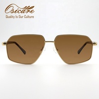 Lunettes de soleil de créateur en titane pur, marque de luxe, pour hommes, noires, Cat.3 UV400, ultra légères, 2026