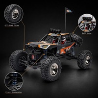 Camion tout-terrain RC 1:12 BG1515 avec télécommande sans fil 2,4 GHz, 4 roues motrices, gros pneus en caoutchouc et suspension
