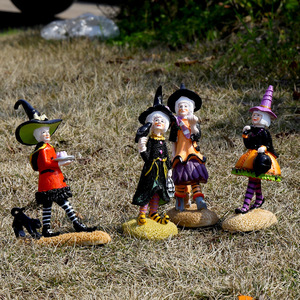 Scultura artistica in resina su misura statua della strega ornamenti d'arte artigianali regalo giardino figurina decorazione per la casa - Product Image 6