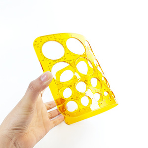 Orange Plastic <strong>Circle</strong> Stencil Template Translucent <strong>Circle</strong> Template