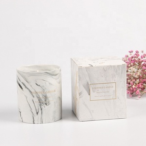 Tasse nordique en céramique de marbre brûlant bougies parfumées <span class=keywords><strong>bougie</strong></span> de cire de soja <span class=keywords><strong>comestible</strong></span> fraîche naturelle - Product Image 5