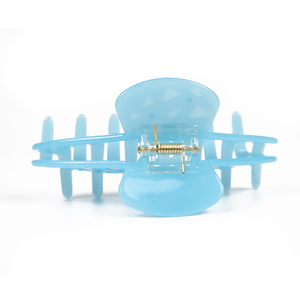 مشبك شعر سمك اليكريليك YIYI من اسيتات أزياء النساء مشبك شعر الرافعة حجر الراين مشبك شعر بالجملة - Product Image 5