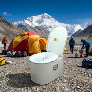 Inodoro Portátil sin Agua con Descarga en Seco, Sellado Automático de Bolsas con un Solo Clic, para Camping, RV y Uso Marino - Product Image 1