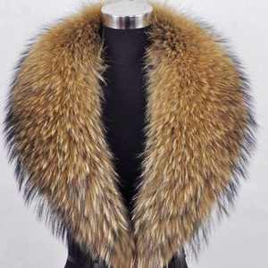 Cuello de piel para mujer, pieles reales, perro mapache, piel de Animal Real, ropa, uso de collares de piel - Product Image 5