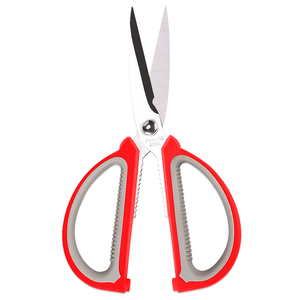Kitchen Scissor Stainless Steel 7 In Red Versatile For Food Cutting - Product Image 3