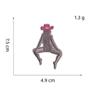 トレンディな服の帽子パッチアイアンディスコボール女性独身リングハットパッチバッグドレスDiyの鉄刺Embroidery