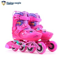 Patins à roulettes Flying Eagle S8 pour enfants, patins fantaisie pour débutants, garçons et filles, chaussures plates professionnelles, roues planaires réglables