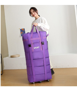 Borsa <span class=keywords><strong>da</strong></span> Viaggio Espandibile con Ruote Girevoli, <span class=keywords><strong>Valigia</strong></span> Pieghevole per Traslochi e Bagaglio a Mano per Compagnie Aeree - Product Image 6