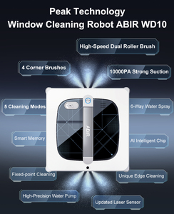 ABIR WD10 Electric Window Cleaner Robot Brushless Motor 6-ways Water Spray High Efficiency Automatic Intelligent <strong>Clean</strong> <strong>Planning</strong> - Product Image 2