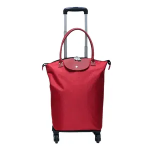 中国供应商轻量级定制旅行包购物拉杆包车轮上的购物袋拉杆包