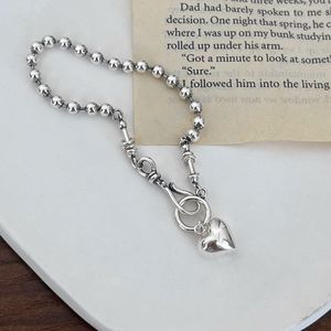 Bracelet en argent sterling S925 avec perles en forme de cœur pour femmes, bijoux à porter au quotidien - Product Image 2