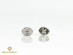 Pendientes de diamantes de lujo hechos a mano, oro macizo, diamantes redondos naturales y cultivados en laboratorio, joyería fina, regalo para mujeres, para novias. - Product Image 2