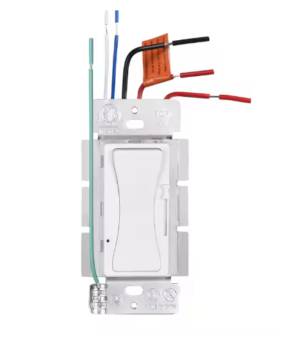 LED Dimmer Switch 0-10V for LED Lights Single Way or 3-way Low Voltage Dimmer Light Switch for LED, CFL, Halogen, Incandescent