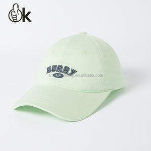 Gorras OEM Casquette de baseball sport en corde personnalisée vert menthe Chapeaux 6 panneaux tissés brodés Snapback de golf Chapeaux de papa avec LOGO - Product Image 1
