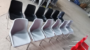 Sillas Ergonómicas de Oficina, para Conferencias, Escuelas, Aulas, Reuniones, Capacitaciones, con Asiento de PP y Patas de Metal, en Oferta - Product Image 3