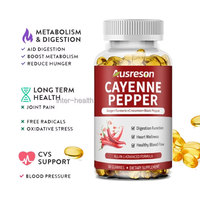 Gels mous d'extrait de poivre de Cayenne de marque privée Ausreson Compléments de santé biologiques Capsules de gel mou de piment de Cayenne