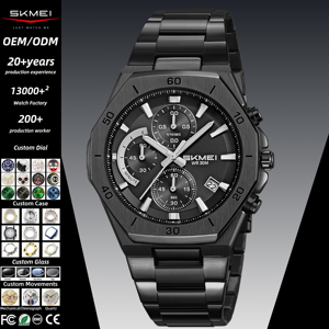 Nouveauté 2025, <span class=keywords><strong>montre</strong></span> pour <span class=keywords><strong>homme</strong></span> SKMEI modèle 2452, style rétro, quartz, verre LED, résistance à l'eau 3ATM, fabricant direct - Product Image 1