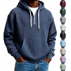 High Quality Custom Logo Winter Cotton Fleece <strong>Hoodies</strong> Waterproof Windproof Oversized <strong>Plus</strong> <strong>Size</strong> Pullover Men's <strong>Hoodies</strong> - Product Image 1